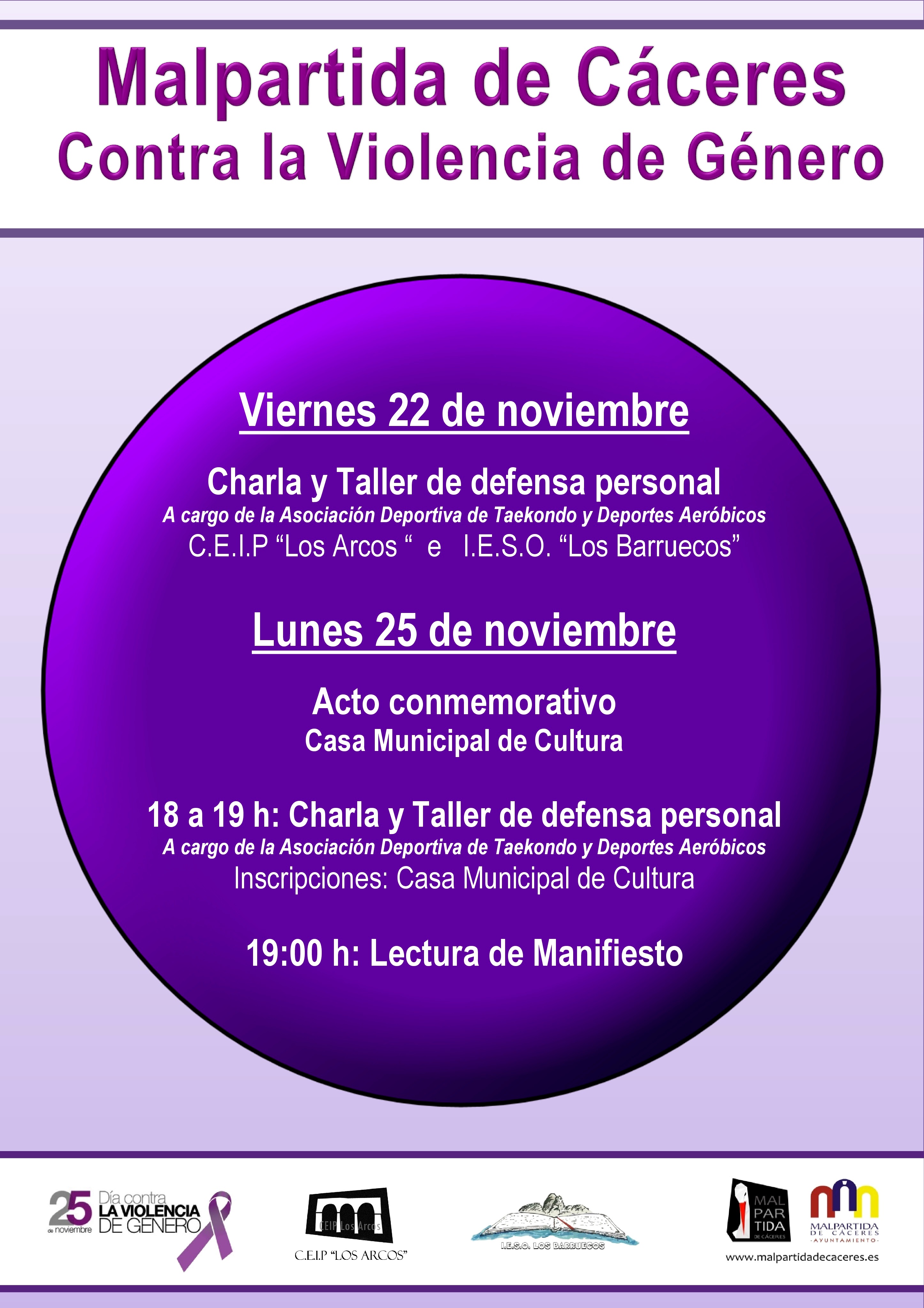 Actividades del Día contra la Violencia de Género
