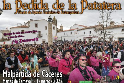 Cartel de la Pedida de la Patatera 2022 Malpartida de Cáceres