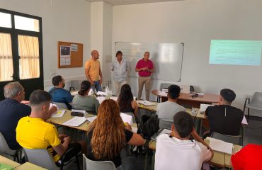 inauguración curso formativo albañilería pozo marco del programa colaborativo rural ATENEO