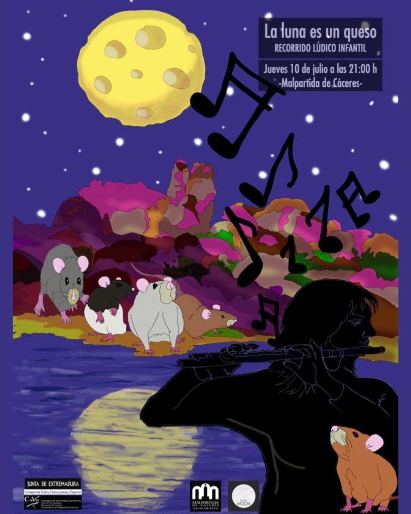 Cartel de la actividad es un queso. Cora Ibáñez