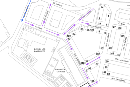 cambio calles colegio