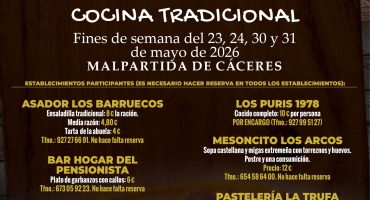 Cocina de la abuela capital gastronómica extremeña de Malpartida de Cáceres mayo